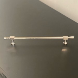 Uchwyt reling meblowy srebrny nikiel polerowany Modern French 320 mm 