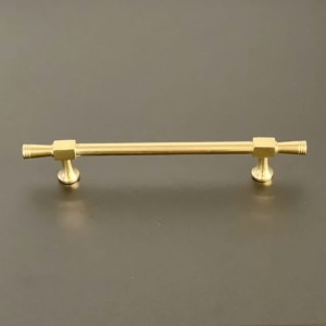 Uchwyt reling meblowy złoty mosiądz polerowany Modern French 160 mm