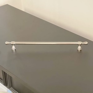 Uchwyt reling meblowy srebrny nikiel polerowany Modern Bow 320 mm 