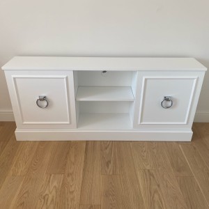 Szafka RTV drewniana biała  Vouge