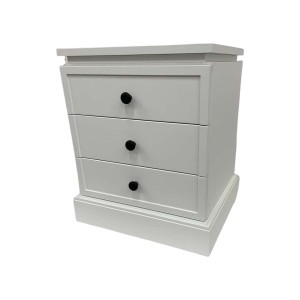 Szafka nocna drewniana biała Casa