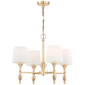 Lampa wisząca metalowa złota Austin ø61cmx46cm