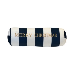 Wałek welurowy  welurowy pasy biało granatowe Merry Christmas 