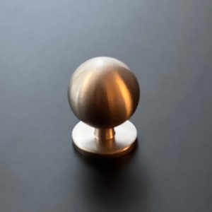 Gałka meblowa mosiężna srebrna kula nikiel satyna Ball  