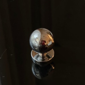 Gałka meblowa mosiężna srebrna kula chrom Ball 