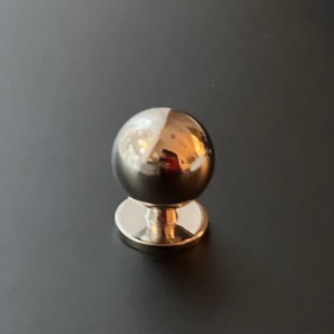 Gałka meblowa mosiężna srebrna kula nikliel polerowany Ball