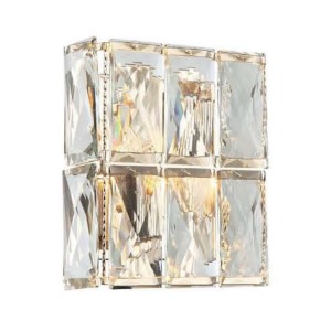 Kinkiet złoty kryształowy Interno Gold 23x11x24cm