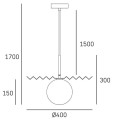 Lampa wisząca MARBELLA P01432AU