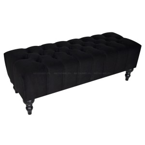 ŁAWECZKA PIKOWANA BLACK VELVET"ST'GERMAIN"