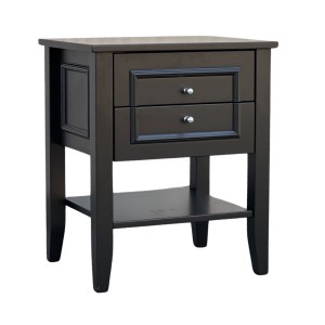 Szafka nocna czarna z półką Giorgio no2 50x40x60cm	 