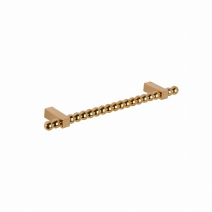 Uchwyt meblowy metalowy mosiądz Perle M 128x36mm