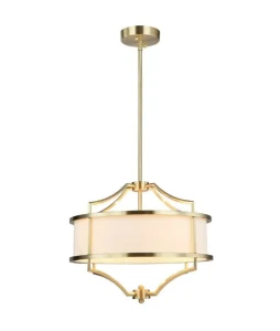 Lampa wisząca metalowa złota Stesso Old Gold S 42x42x130,6cm