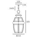 Lampa wisząca WHITLEY P01064AU
