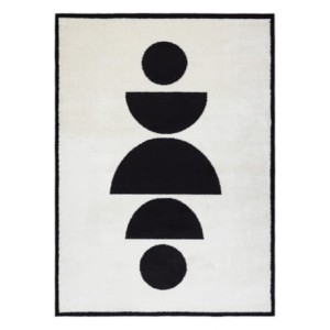 Dywan nowoczesny kremowo czarny Monroe