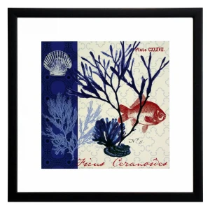 Obraz w ramie morska kompozycja  no 2 40x40cm   