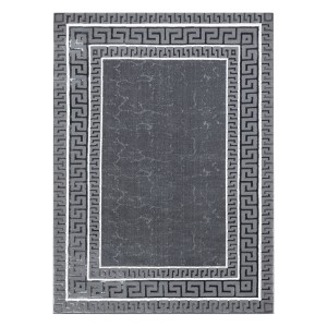 Dywan szaro srebrny wzór grecki Gianni wybierz rozmiar