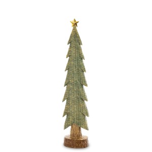 Figurka dekoracyjna Choinka zielona z gwiazdką h48cm