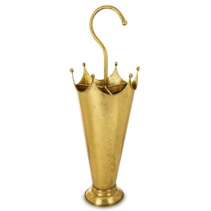 Wazon parasolnik metalowy złoty h 63cm