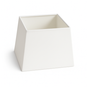 Abażur kwadratowy biały  Coco Classic 14cm