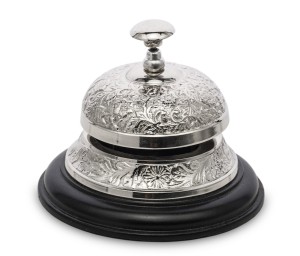 Dzwonek recepcyjny srebrny