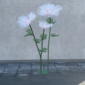 Kwiaty sztuczne gigantyczne eustomy h 180cm