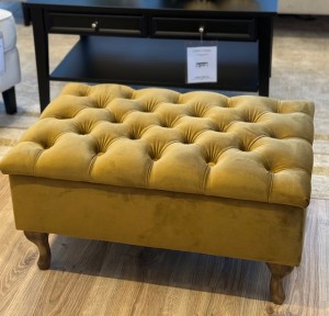 ŁAWECZKA PIKOWANA Z POJEMNIKIEM Buduar