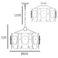 Lampa wisząca RICHMOND P06507BR