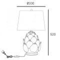 Lampa stołowa ARTI T01736BR-WH