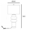 Lampa stołowa ASCOT T01712BR-BG