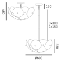 Lampa wisząca ARDEN P06255BR