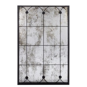 Lustro prostokątne patynowane Wiktoria 