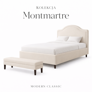 Łóżko z pojemnikiem na pościel Montmarte