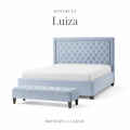 Łóżko pikowane z pojemnikiem Luiza Wybierz kolor i rozmiar