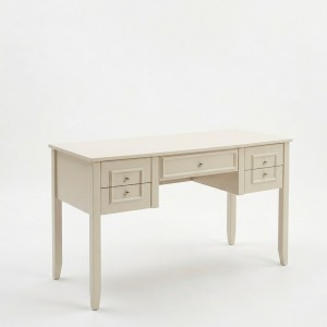 Biurko Toaletka białe drewniane pięć szuflad  Giorgio 