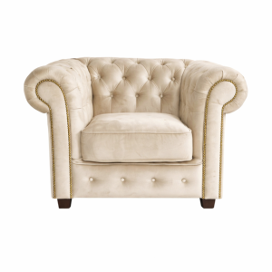 Fotel pikowany Chesterfield 