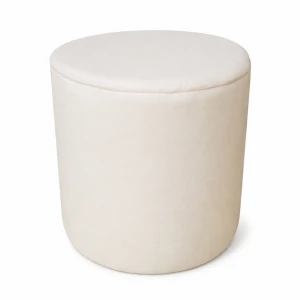 Pufa okrągła kremowa Roller