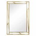 Lustro metalowe złote Zegna