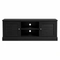 Szafka RTV drewniana czarna HAMPTON no2