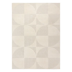 Dywan strukturalny kremowy Dominic Geometric