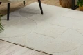 Dywan strukturalny kremowy Dominic Geometric
