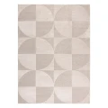 Dywan strukturalny beżowy Dominic Geometric