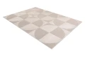 Dywan strukturalny beżowy Dominic Geometric