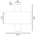 Kinkiet HADLEY W02579AU-WH