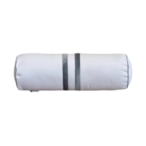 Wałek bawełniany dekoracyjny pasy szare  Classy 50xØ16cm 