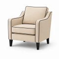 Fotel z kedrą w stylu modern classic Emanuel