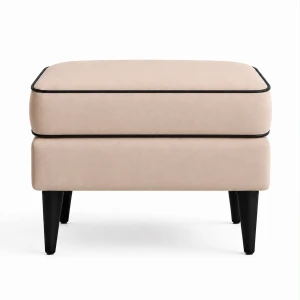 Pufa z kedrą w stylu modern classic Emanuel 
