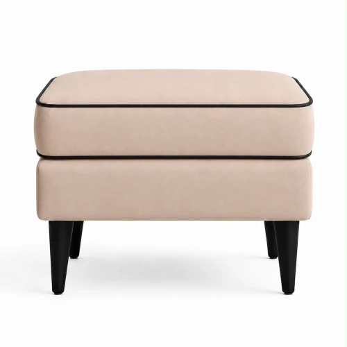 Pufa z kedrą w stylu modern classic Emanuel 