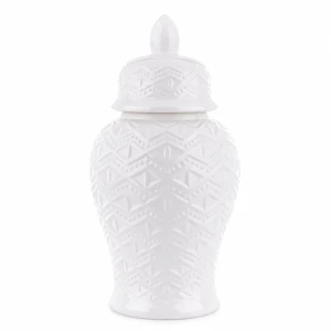 Amfora ceramiczna śnieżno biała h47cm