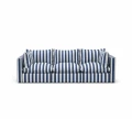 Sofa outdoor pasy biało granatowe Marbella 260 cm
