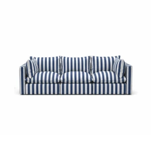 Sofa outdoor pasy biało granatowe Marbella 260 cm